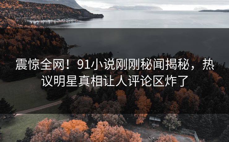 震惊全网！91小说刚刚秘闻揭秘，热议明星真相让人评论区炸了